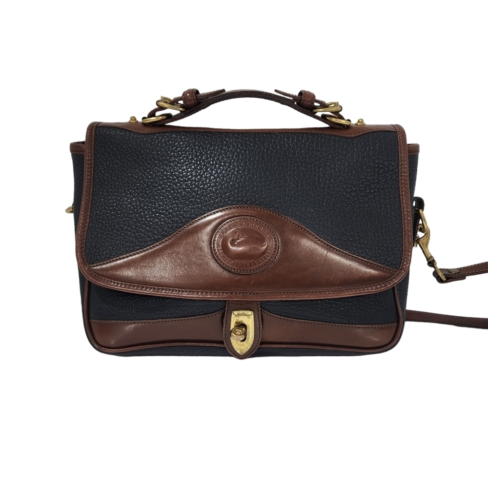 DOONEY & BOURKE VINTAGE PEBBLE LEATHER SATCHEL SHOULDER BAG